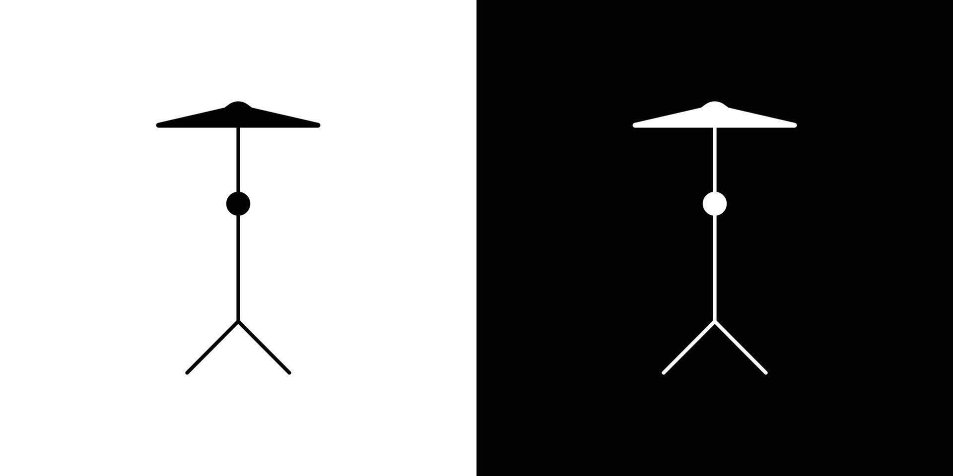 Cymbal icon Outline sign symbol set vector