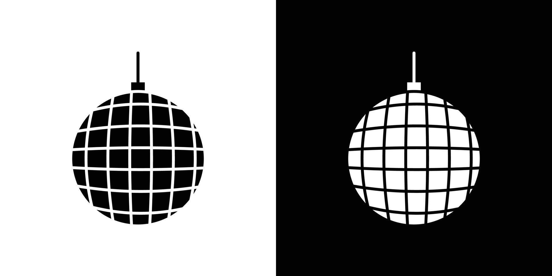 Disco ball icon Outline sign symbol set vector
