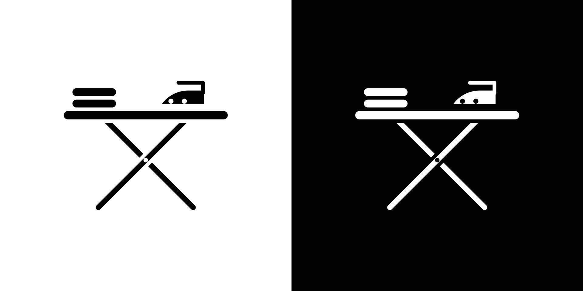 ironing table icon Outline sign symbol set vector