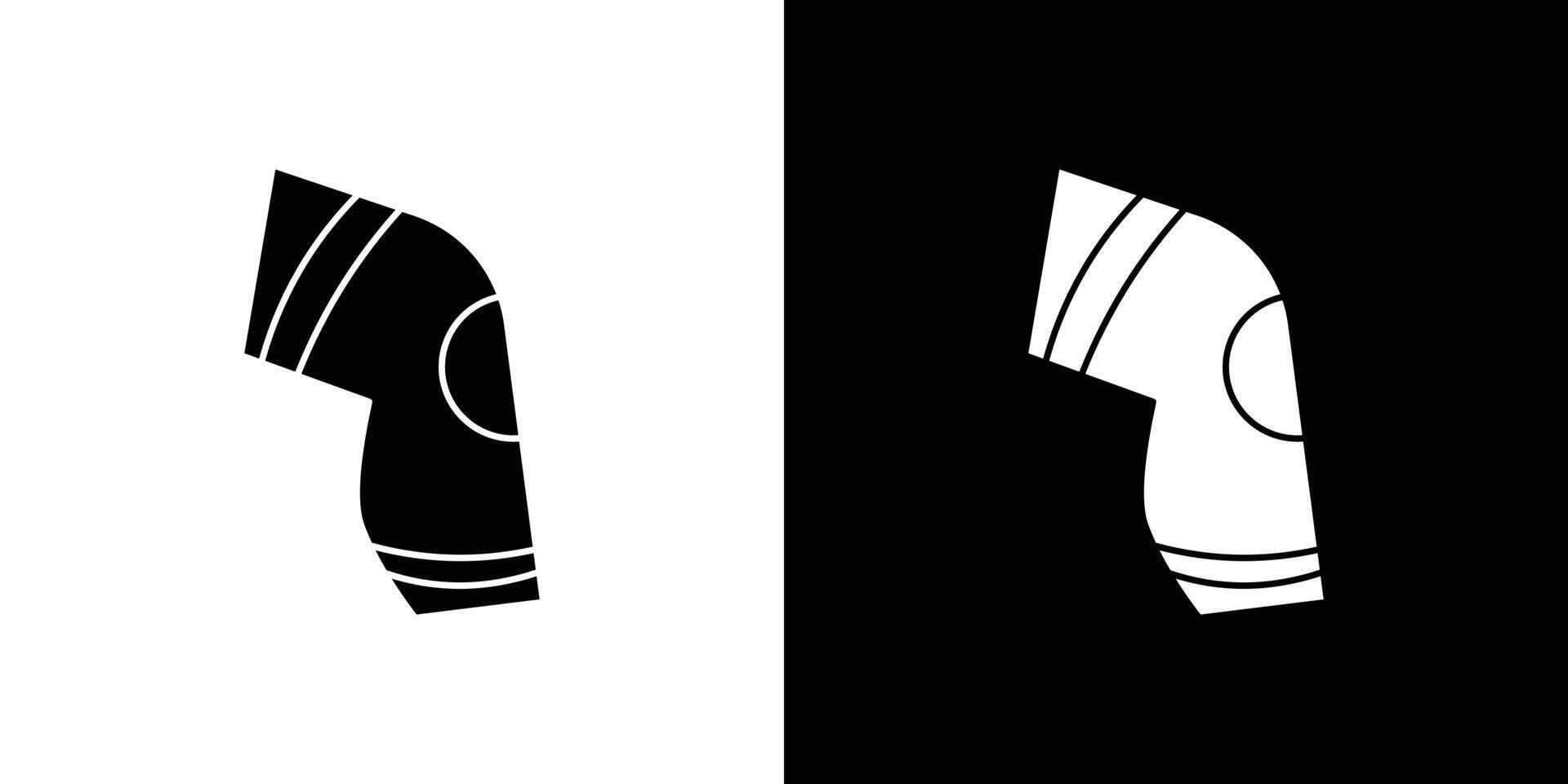 Knee Orthopedic Brace icon Outline sign symbol set vector