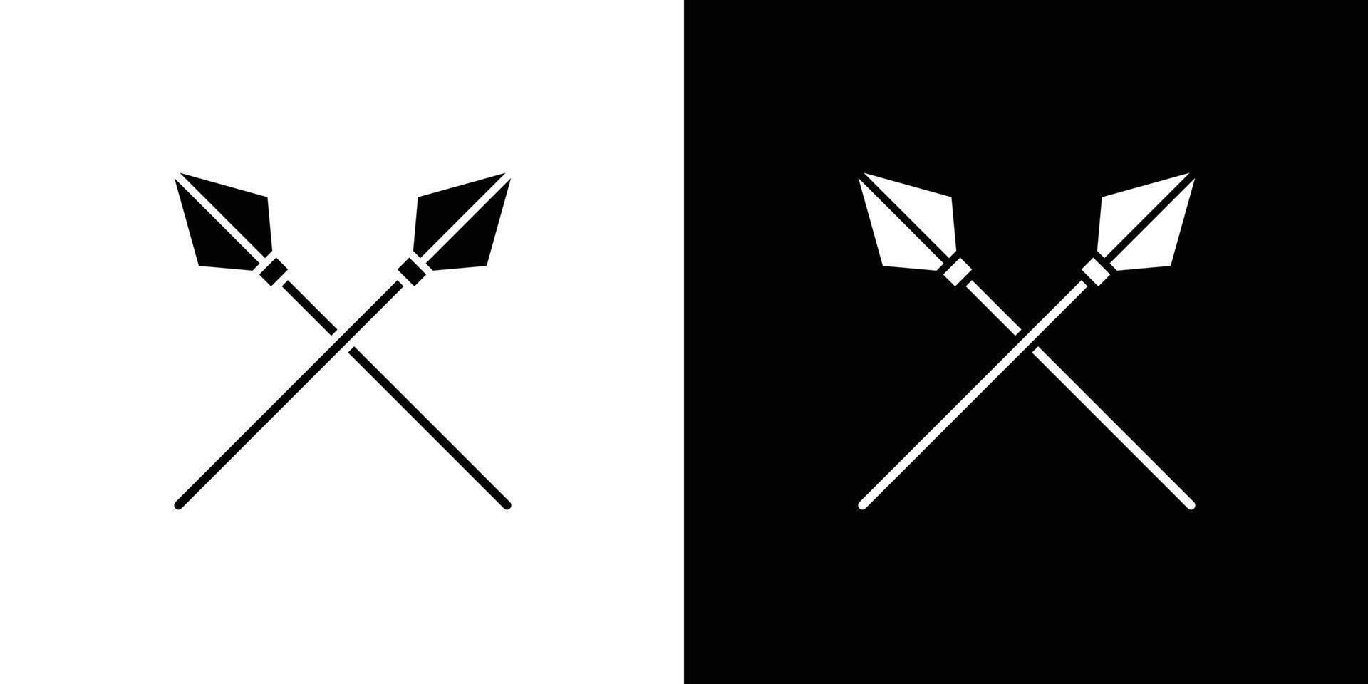 lance icon Outline sign symbol set vector