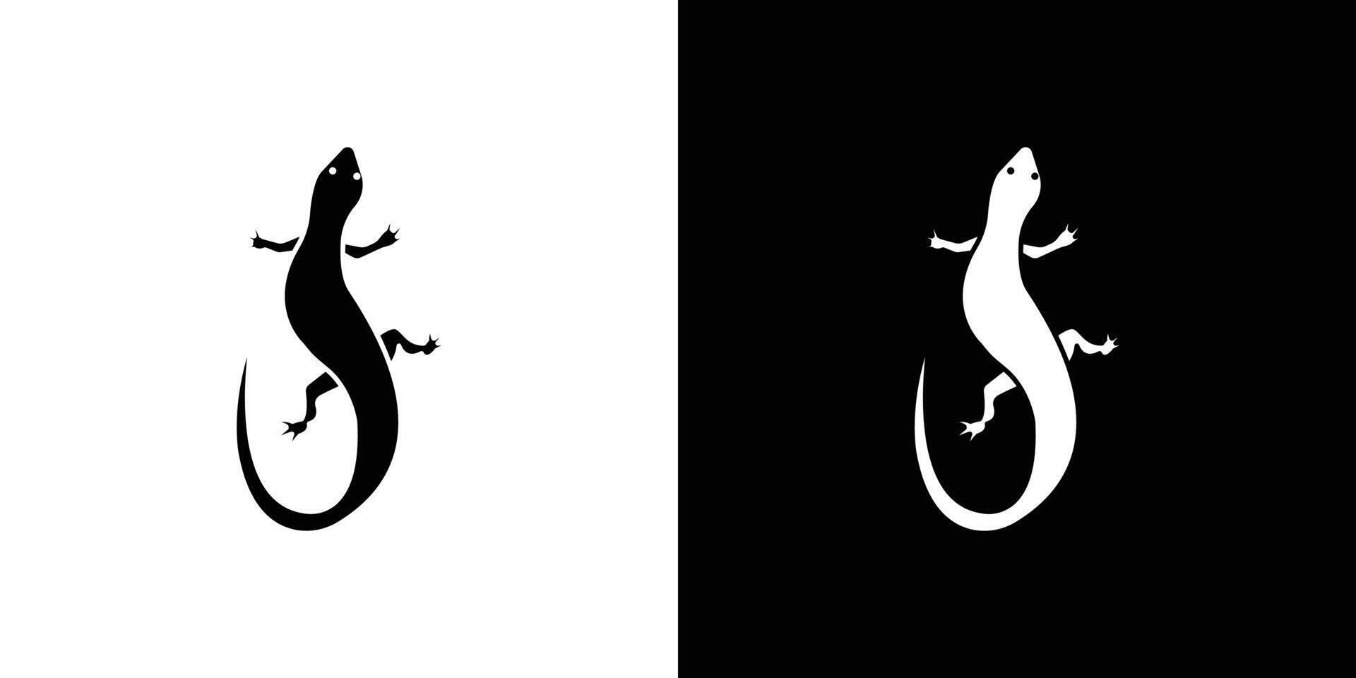 Lizard icon Outline sign symbol set vector