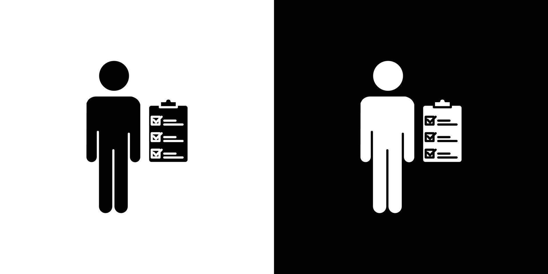 Personal Assessment icon Outline sign symbol set vector