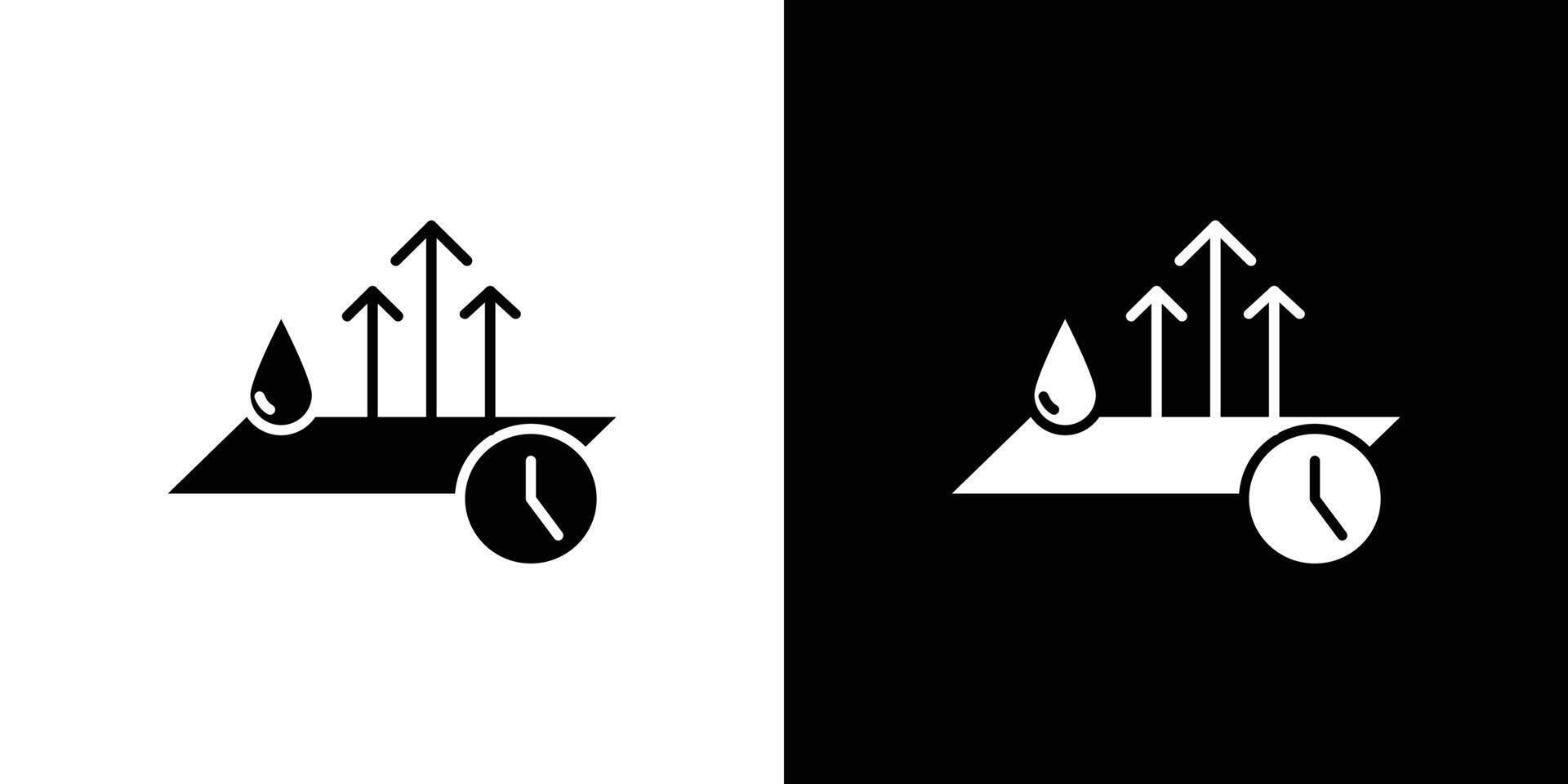 quick dry icon Outline sign symbol set vector