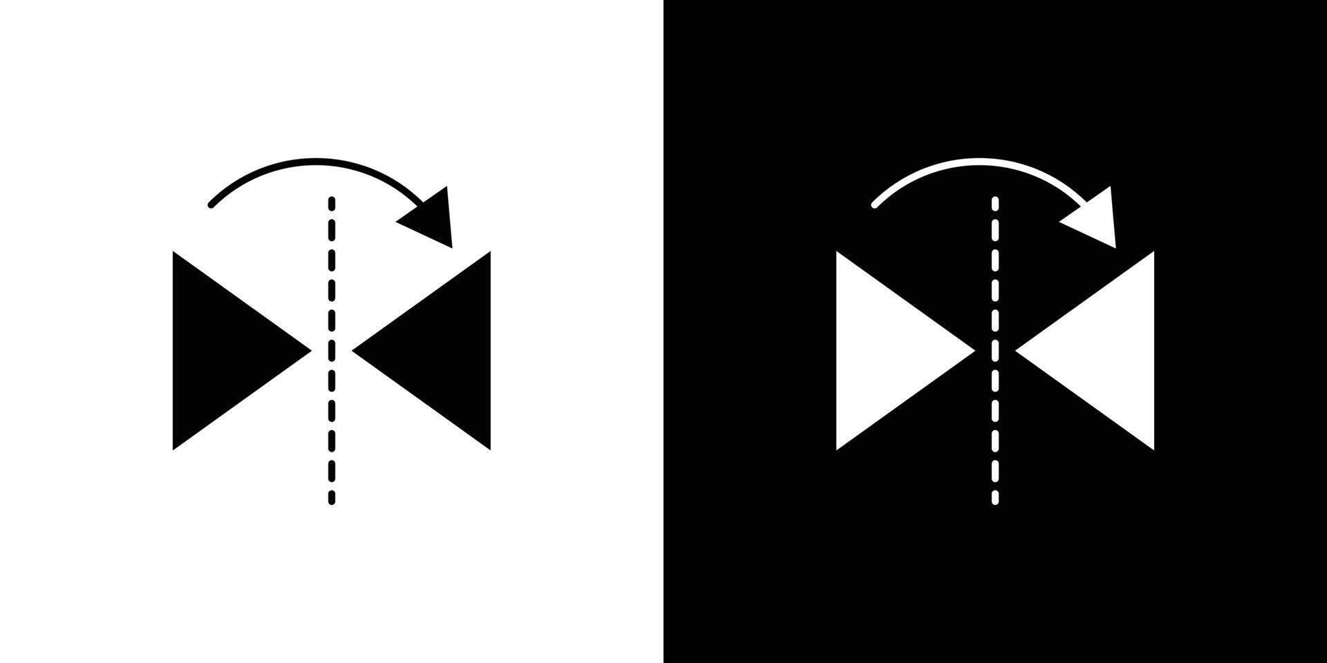 Reflect tool icon Outline sign symbol set vector