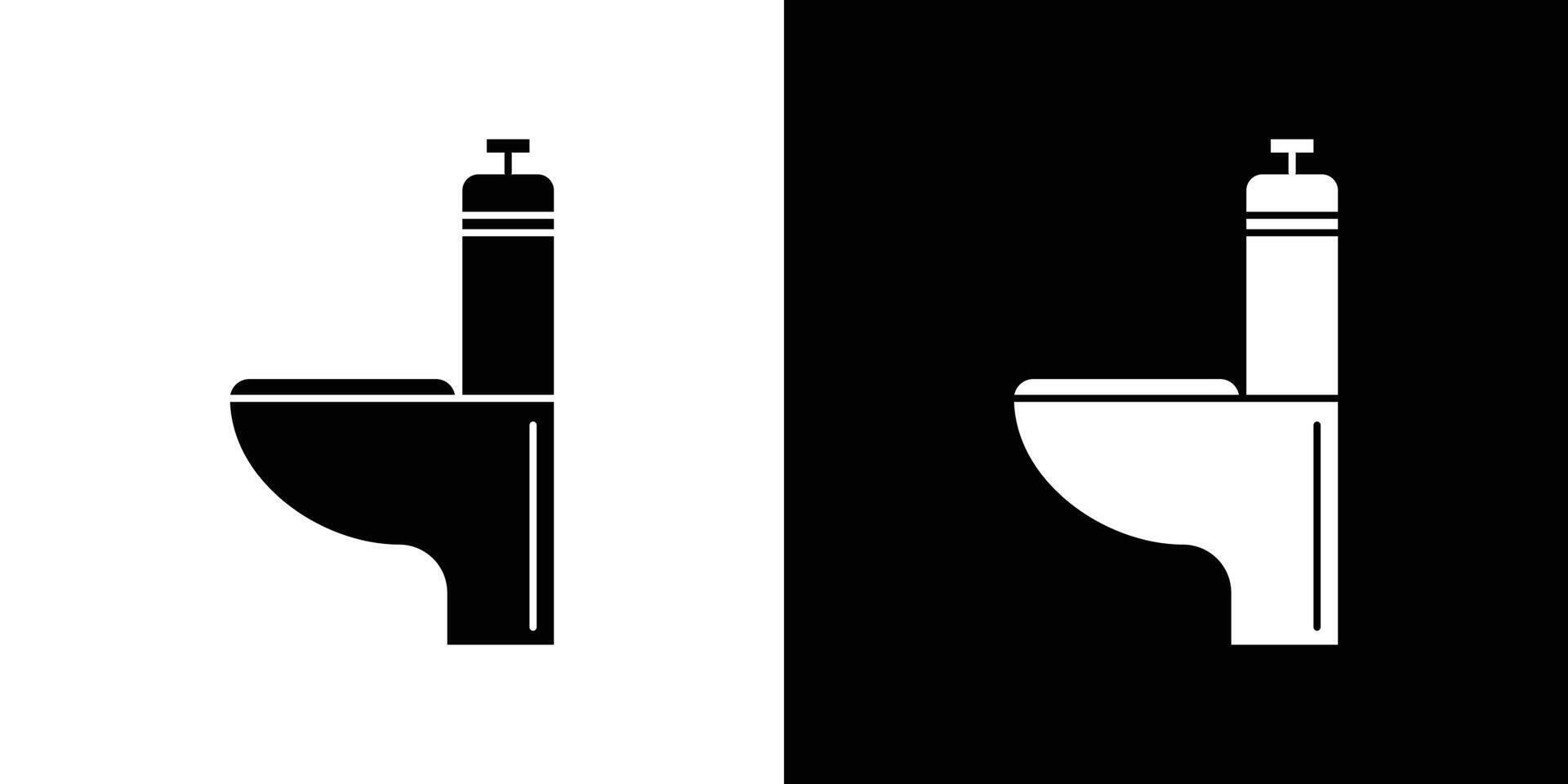 restroom toilet icon Outline sign symbol set vector