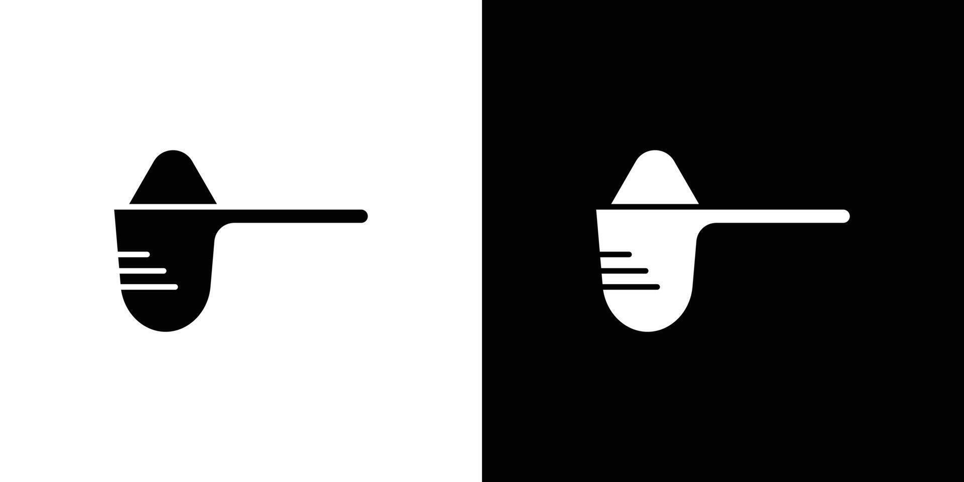Scoop icon Outline sign symbol set vector