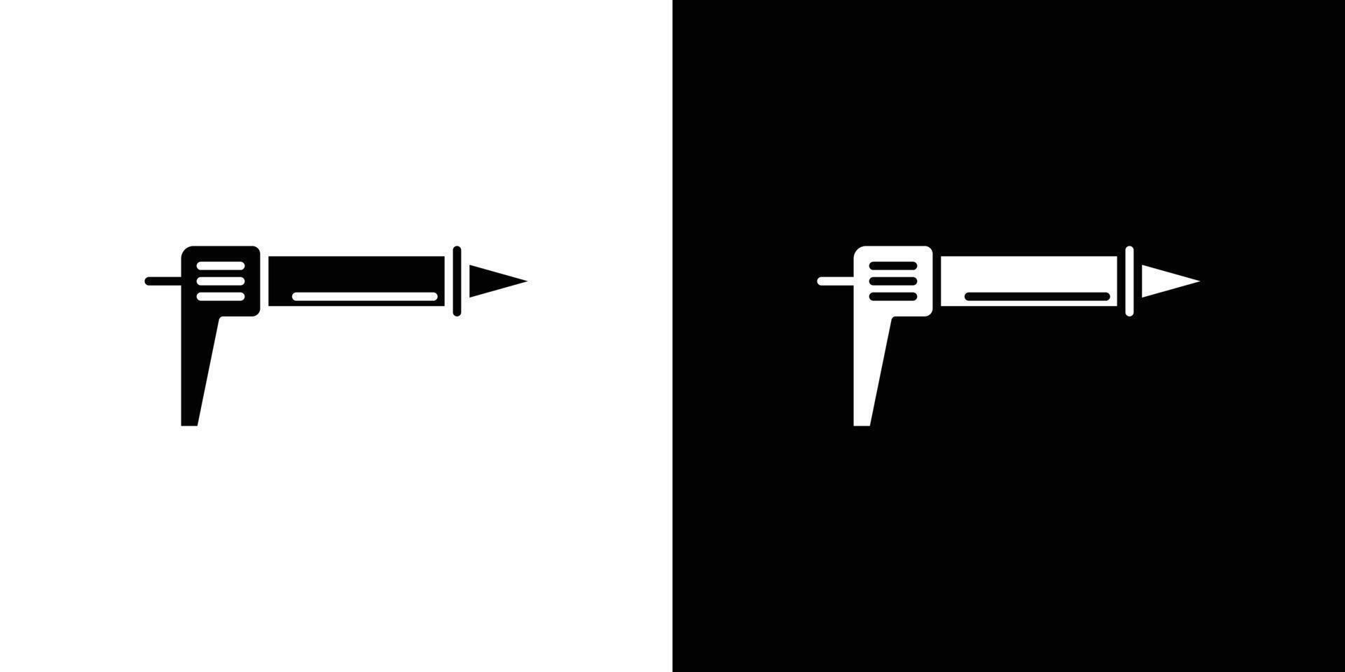 sealant gun icon Outline sign symbol set vector