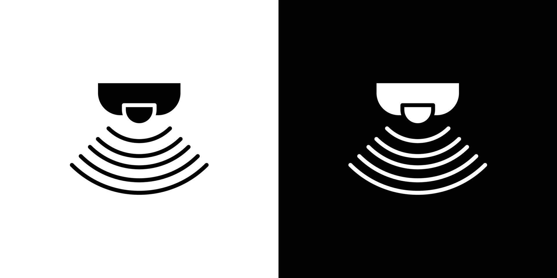 Sensor icon Outline sign symbol set vector
