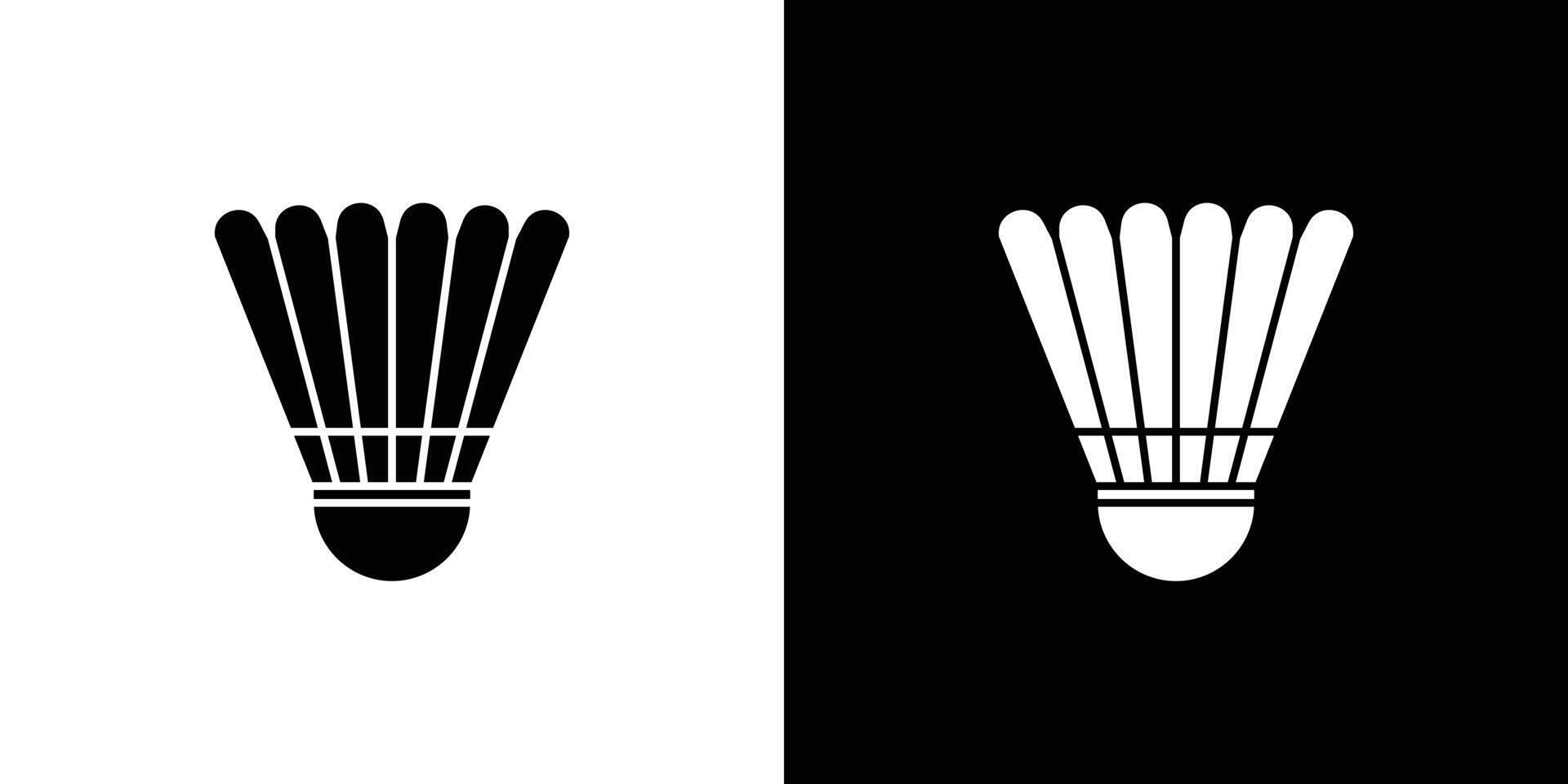 Shuttlecock icon Outline sign symbol set vector