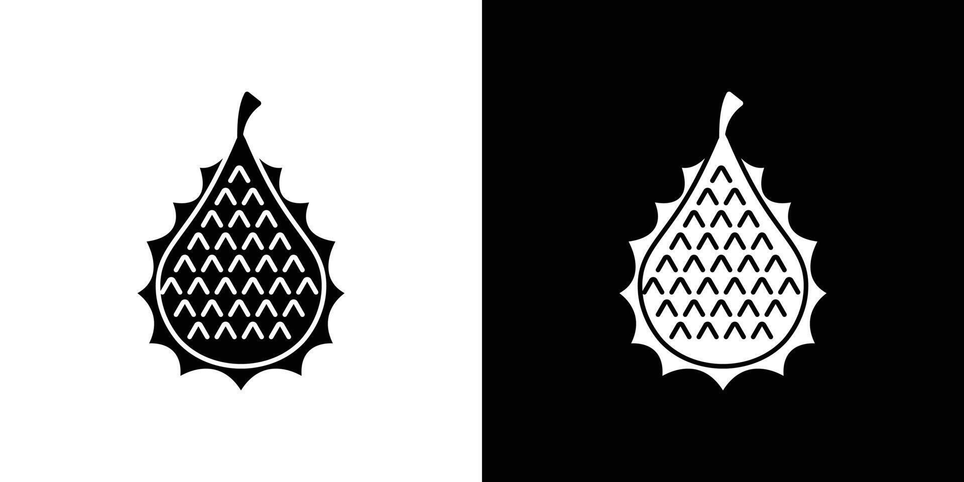 Soursop icon Outline sign symbol set vector