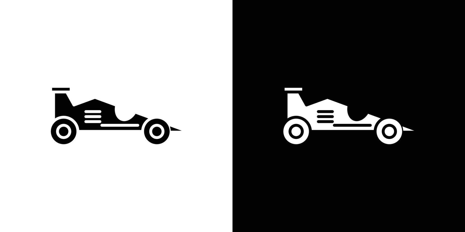 Sports Car icon Outline sign symbol set vector