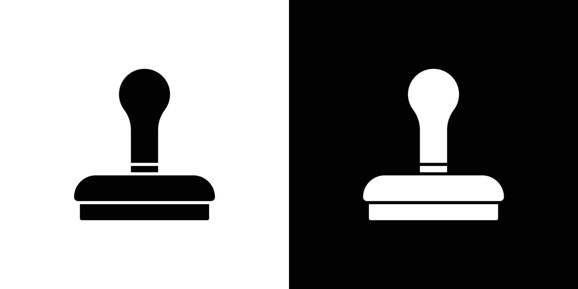stamp icon Outline sign symbol set vector