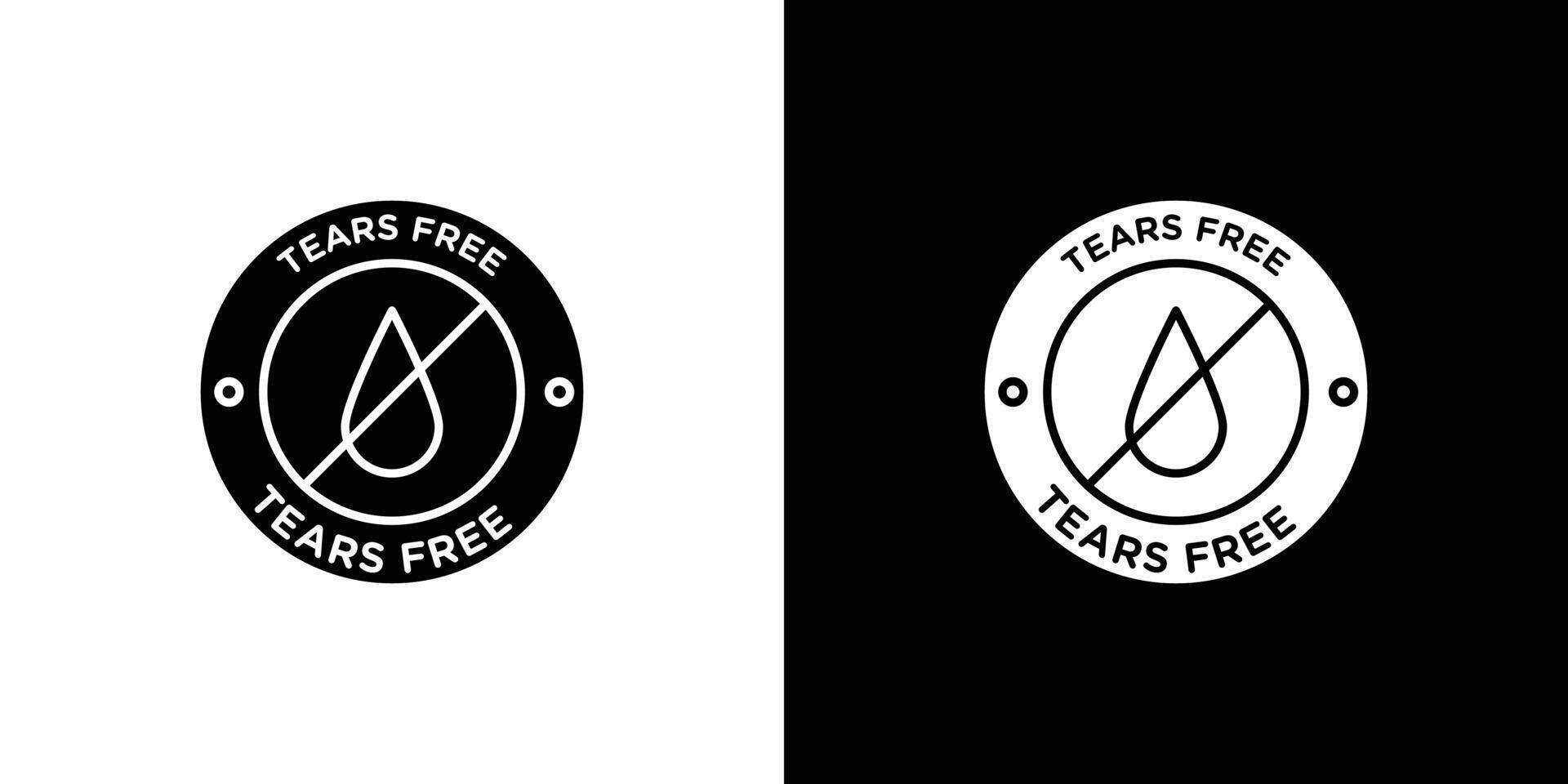 Tears free icon Outline sign symbol set vector