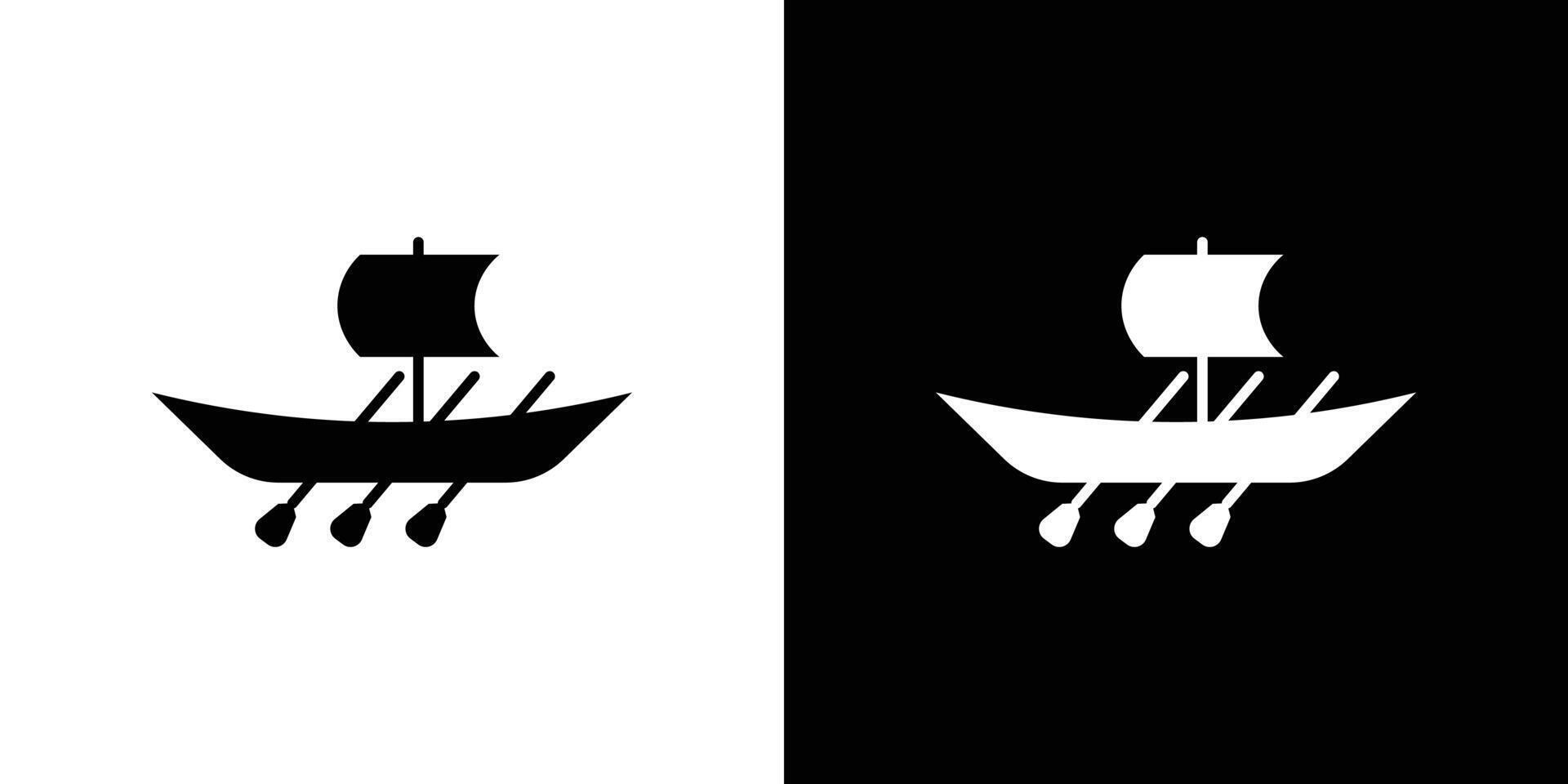 trireme icon Outline sign symbol set vector