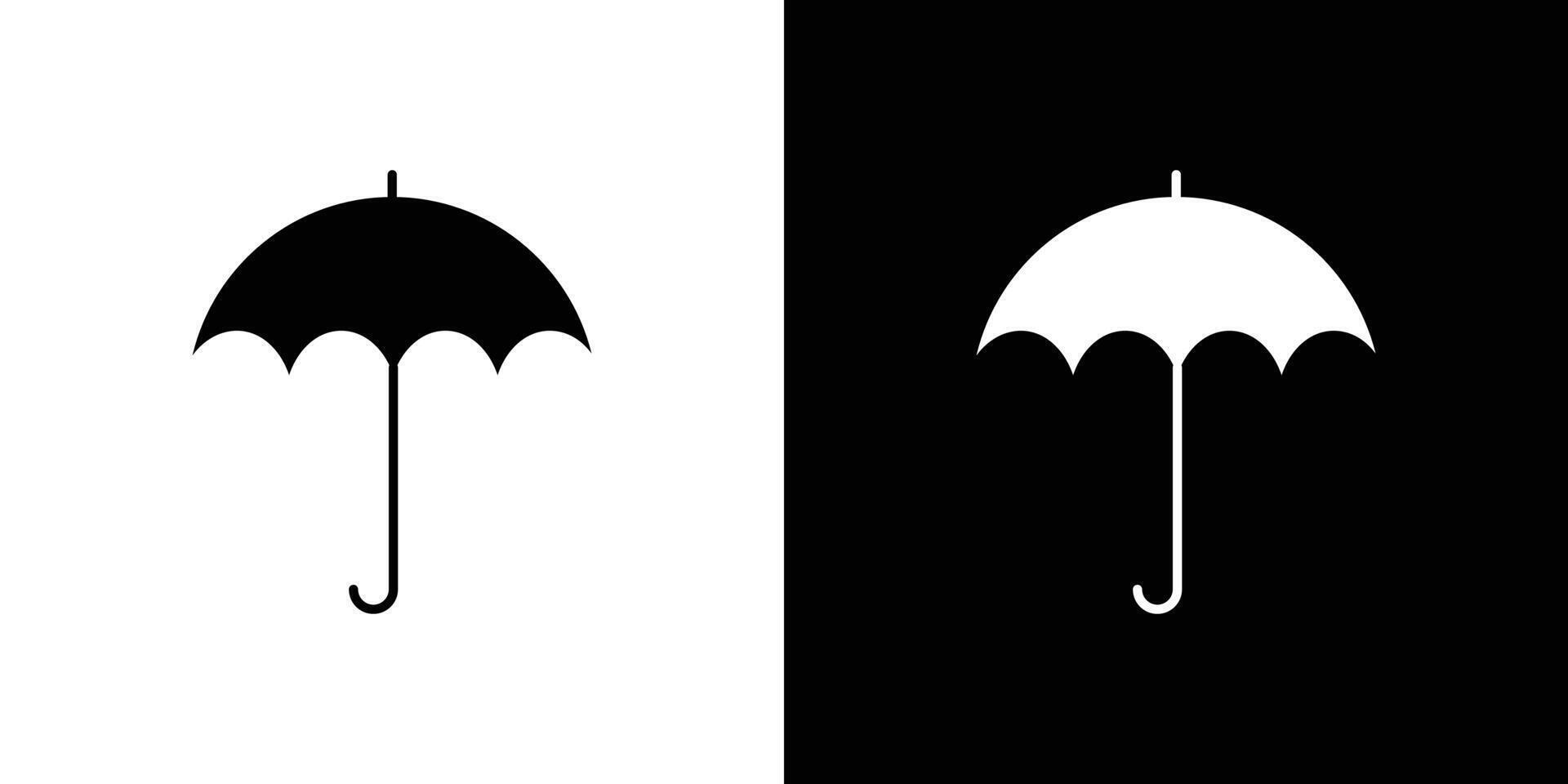 Umbrella icon Outline sign symbol set vector