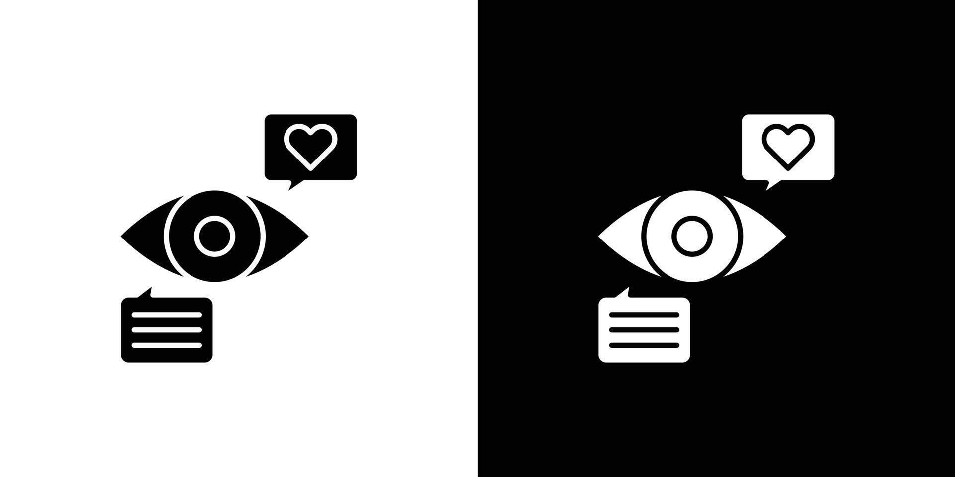 Viewable Impression icon Outline sign symbol set vector
