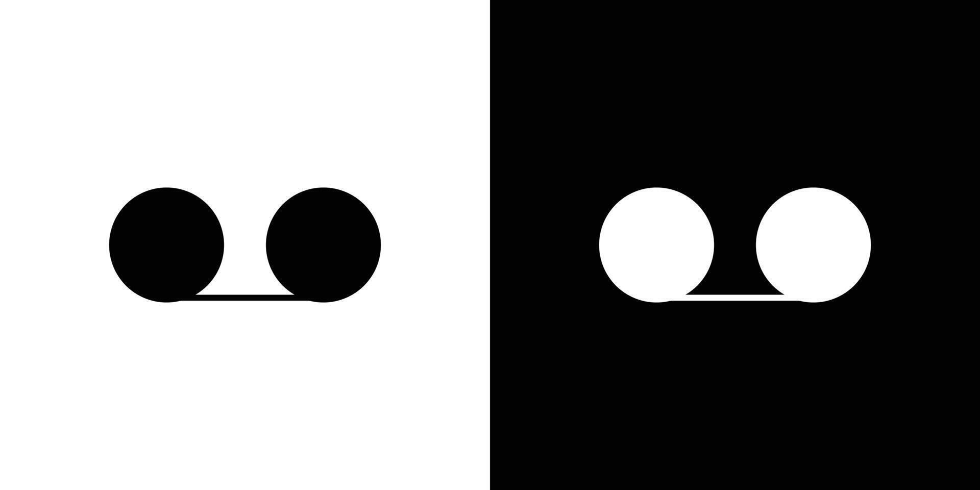 Voicemail icon Outline sign symbol set vector