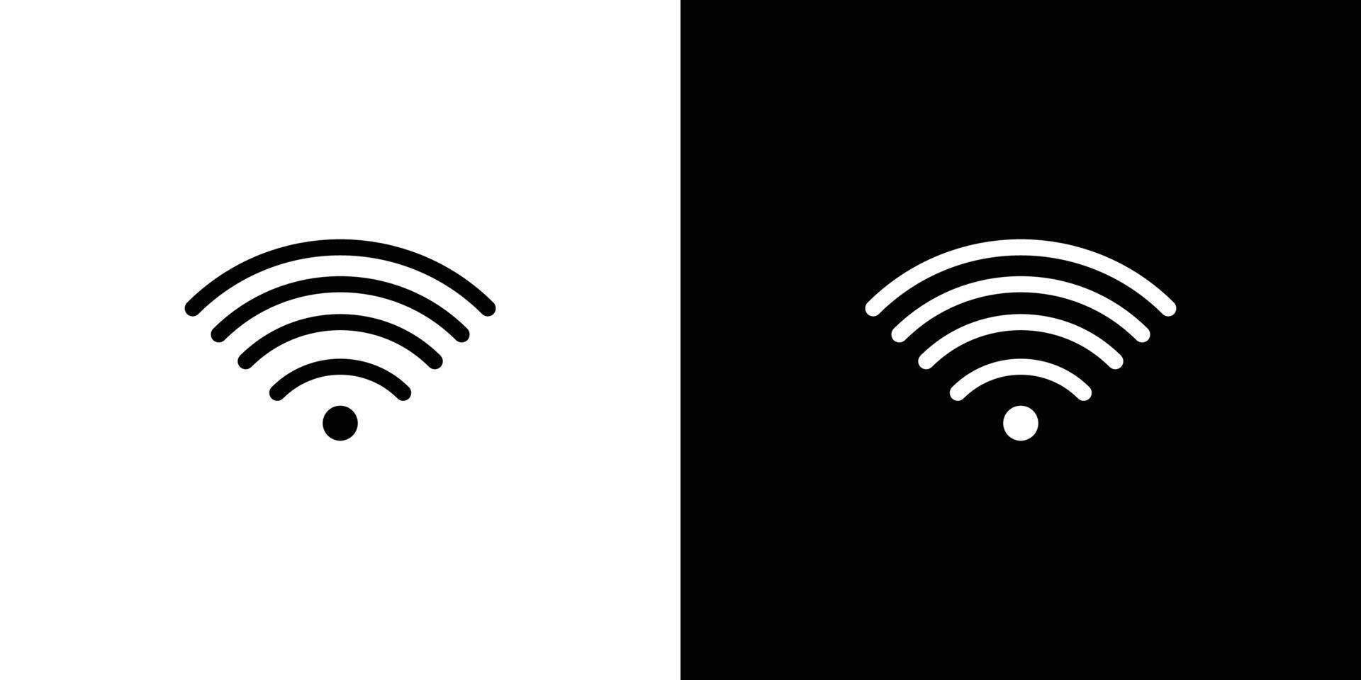 Wifi icon Outline sign symbol set vector