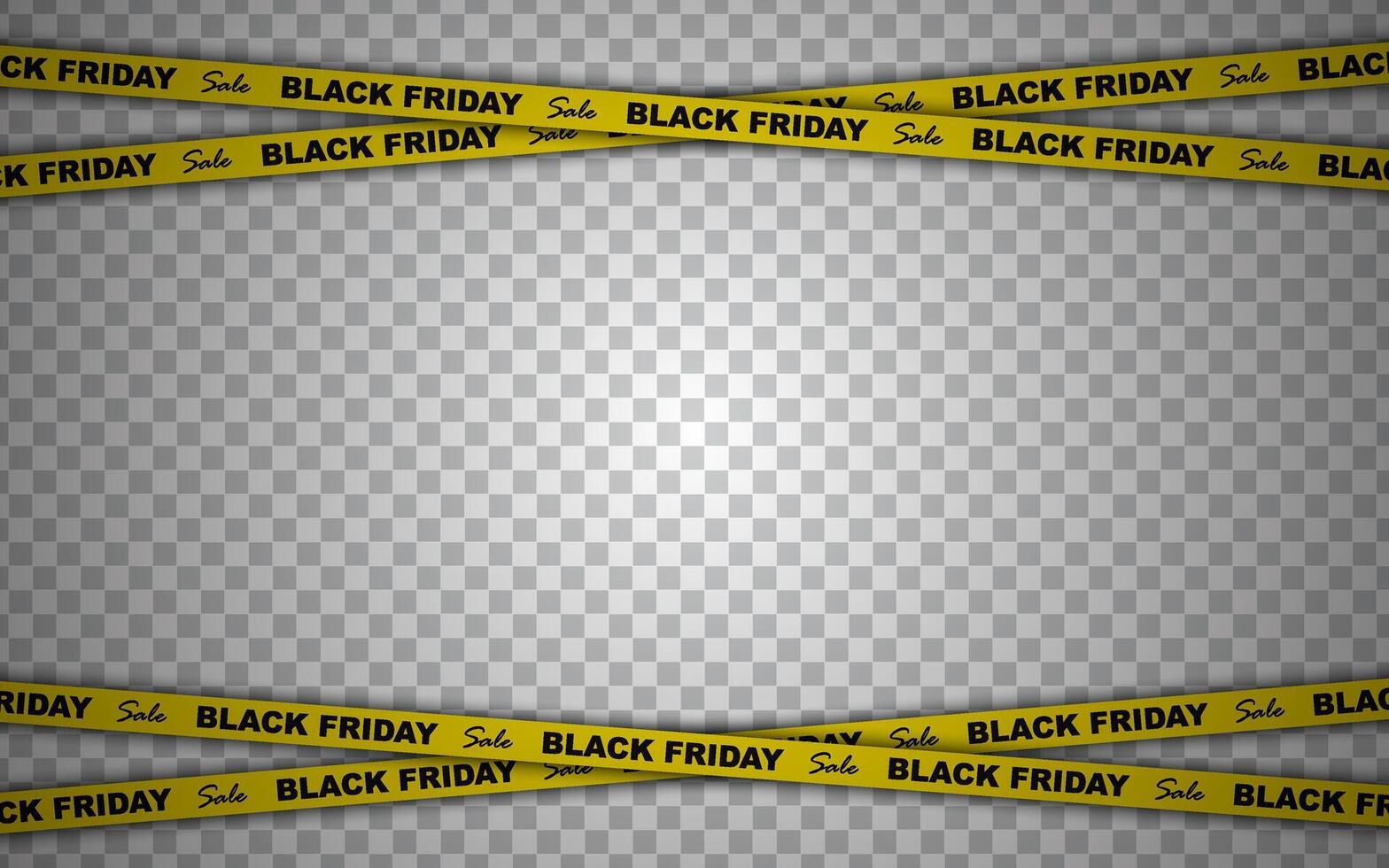 Black Friday background. Crossed ribbons and stripes with text on the background. Black Friday promotion banner with space for text. vector