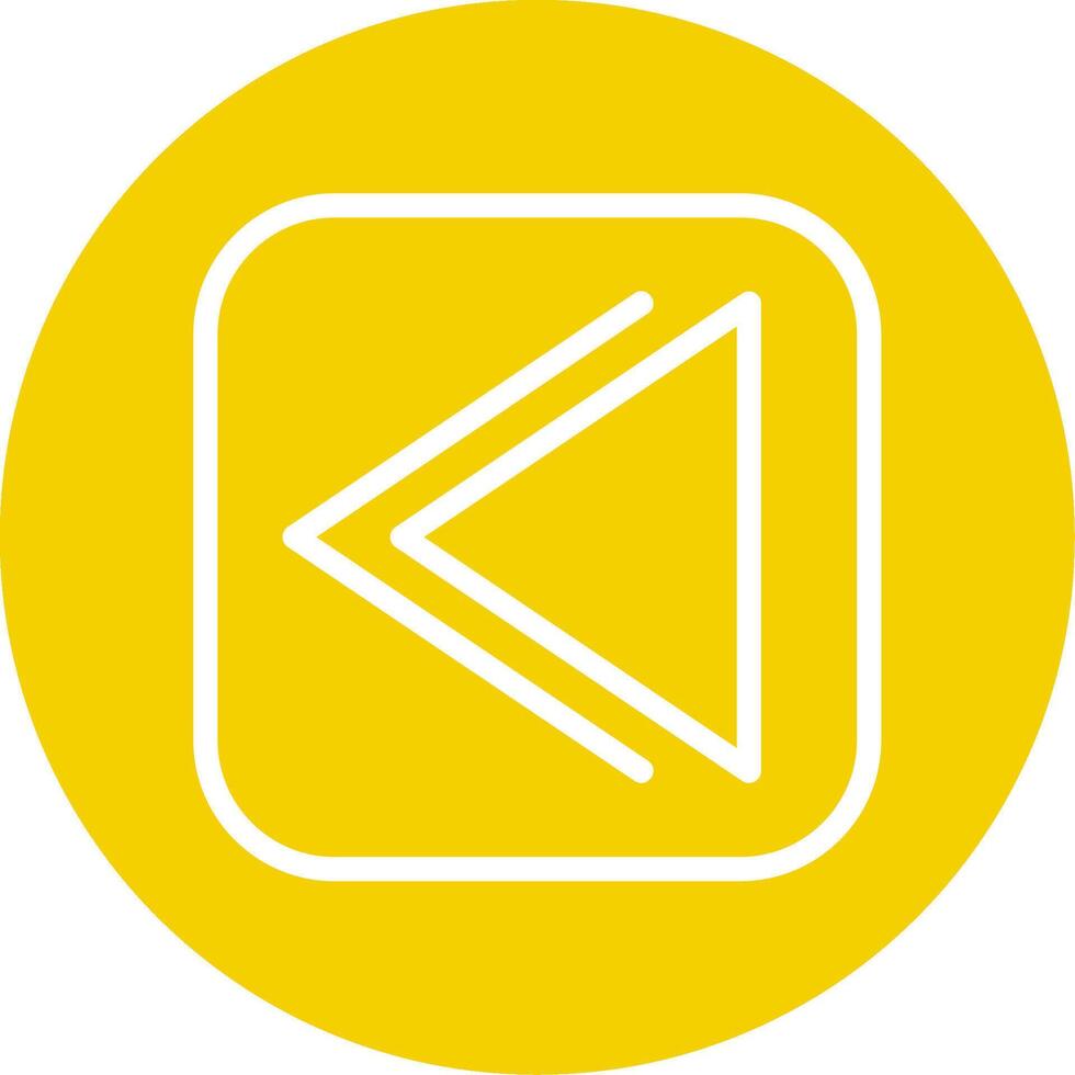 Backward Line Multi Circle vector