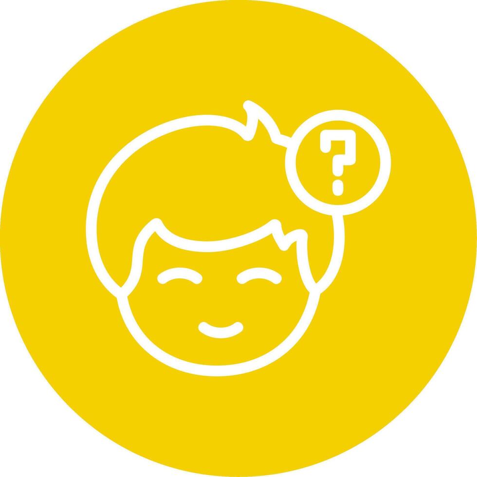 Question mark Line Multi Circle vector