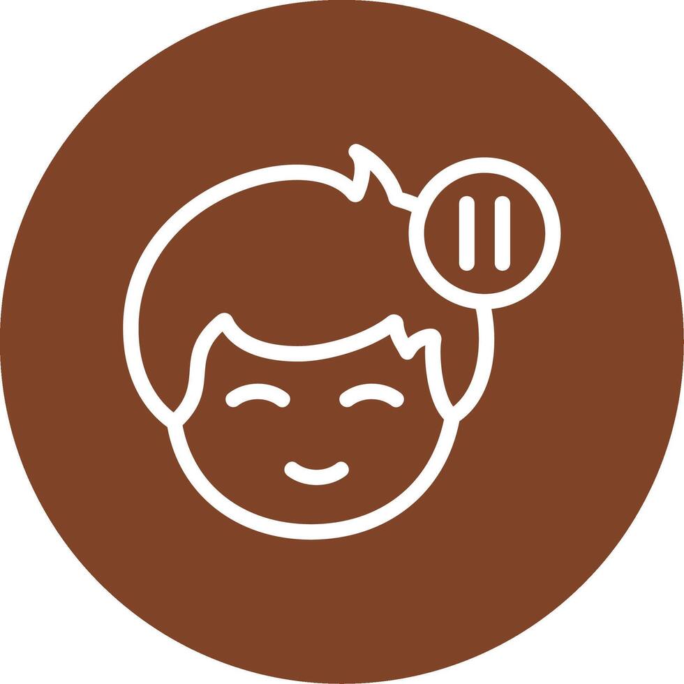 Pause symbol Line Multi Circle vector