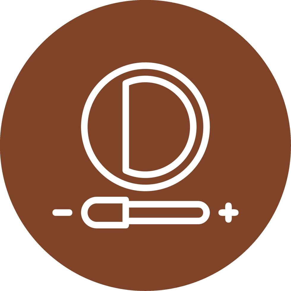 Contrast adjustment Line Multi Circle vector