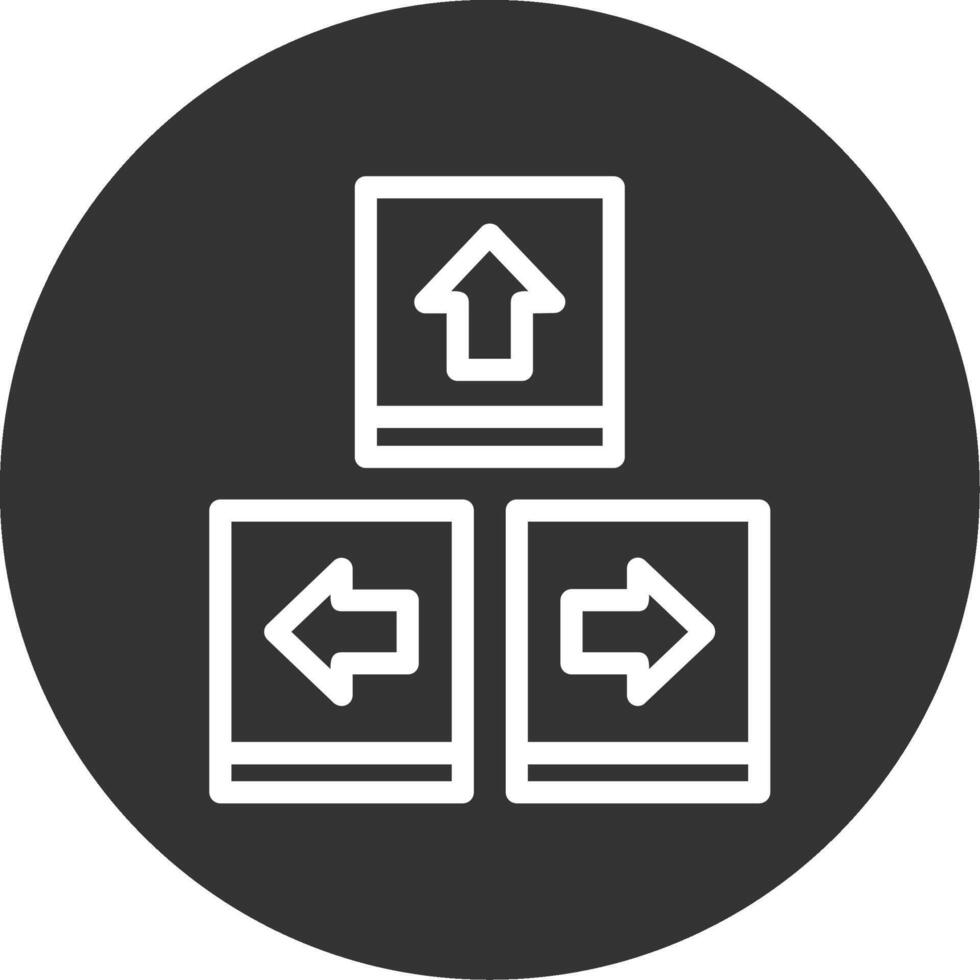Keyboard navigation Line Multi Circle vector