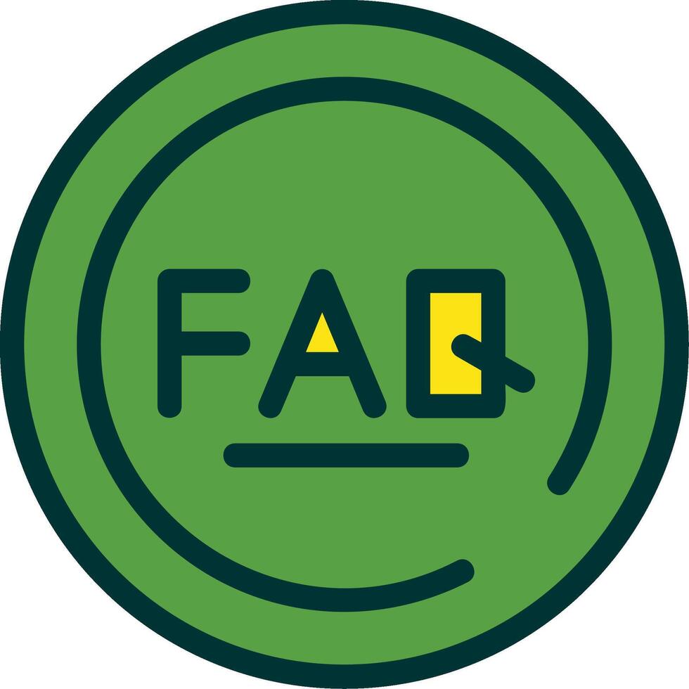 FAQ Filled Two Color vector