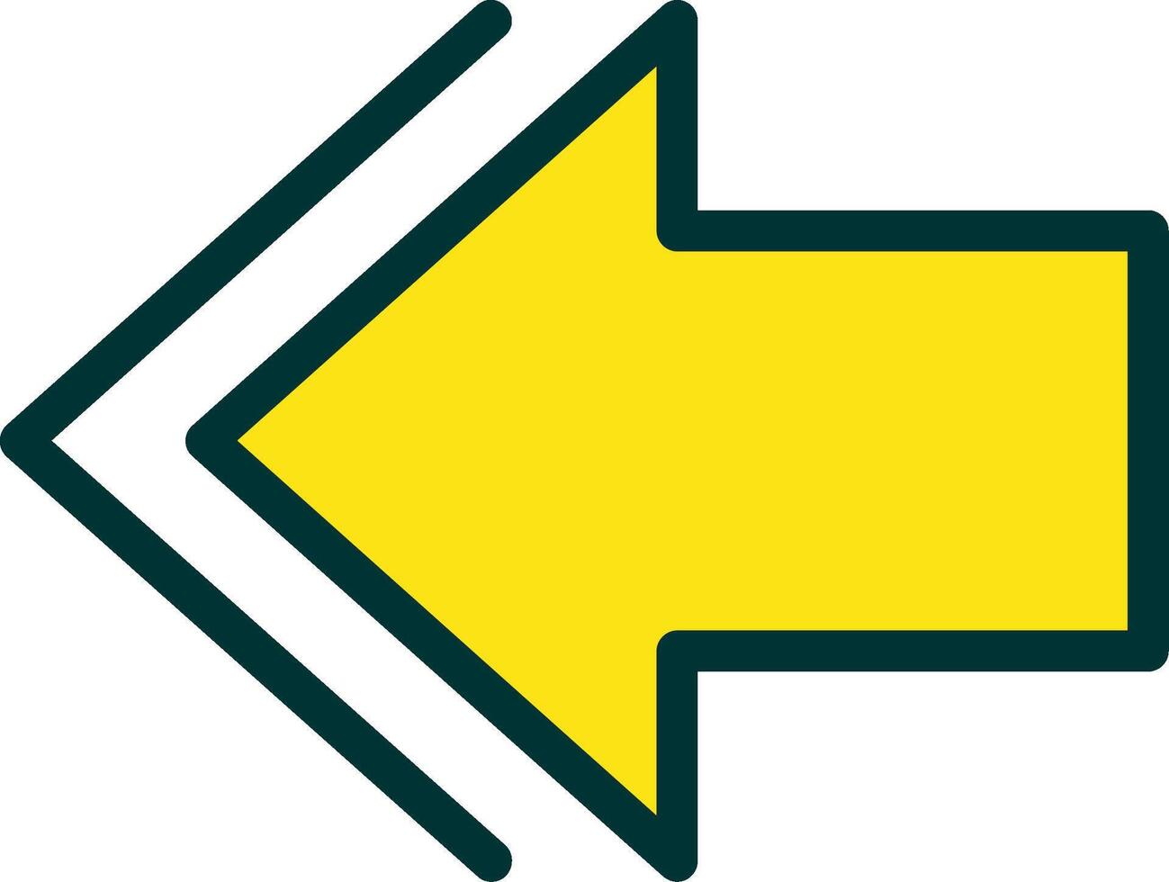 Previous Filled Two Color vector