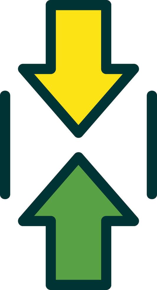 Scroll Up Filled Two Color vector