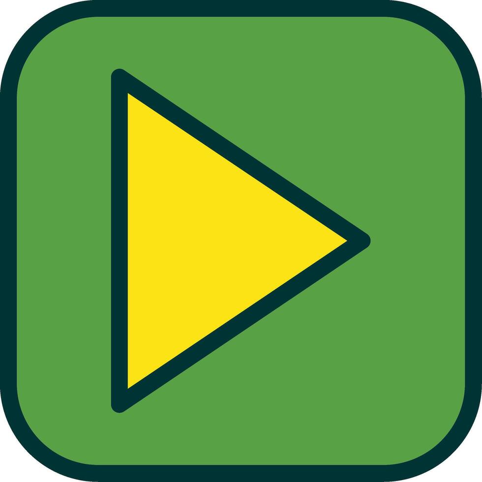 Play Filled Two Color vector