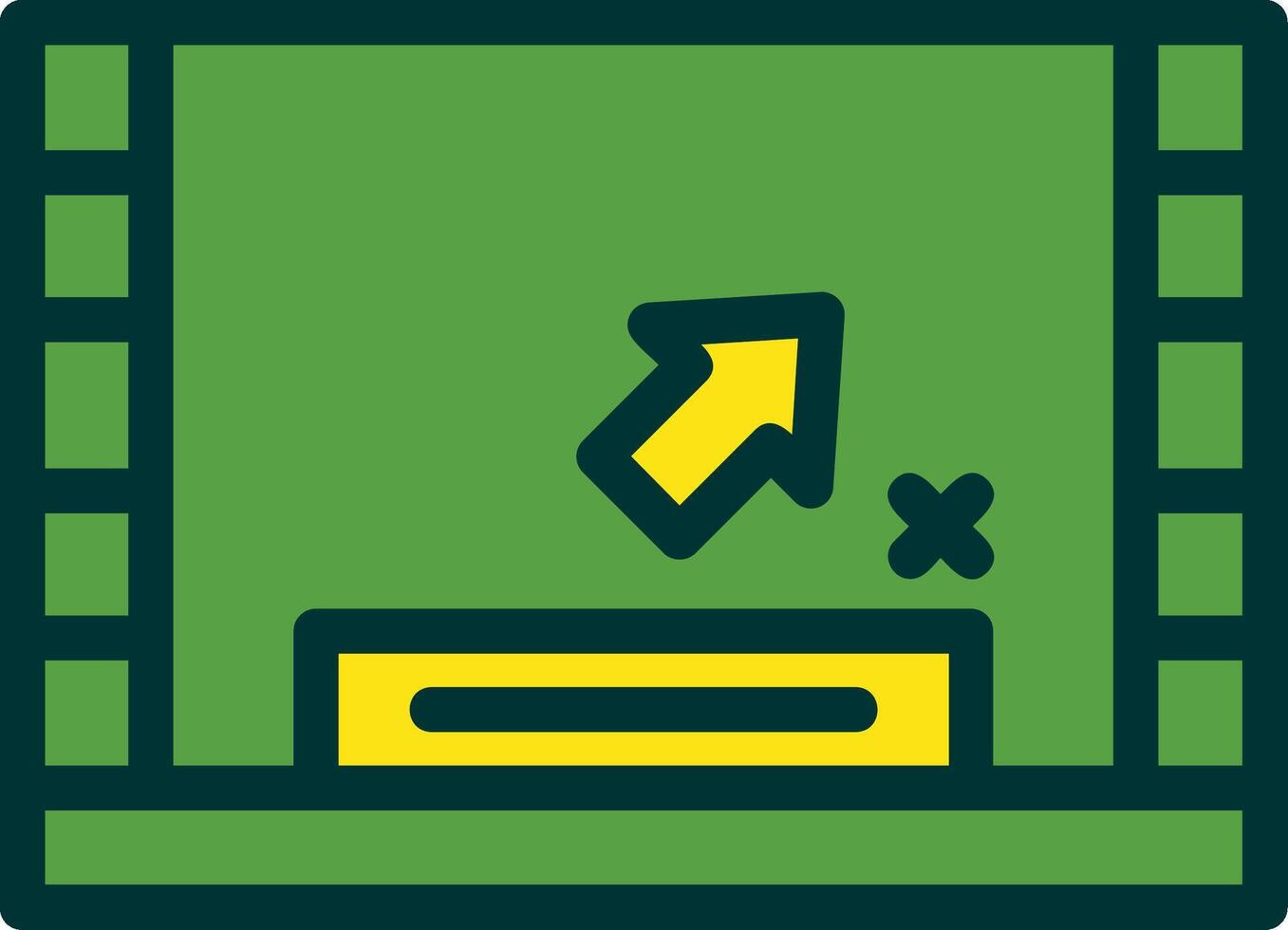 Player Line Icon vector