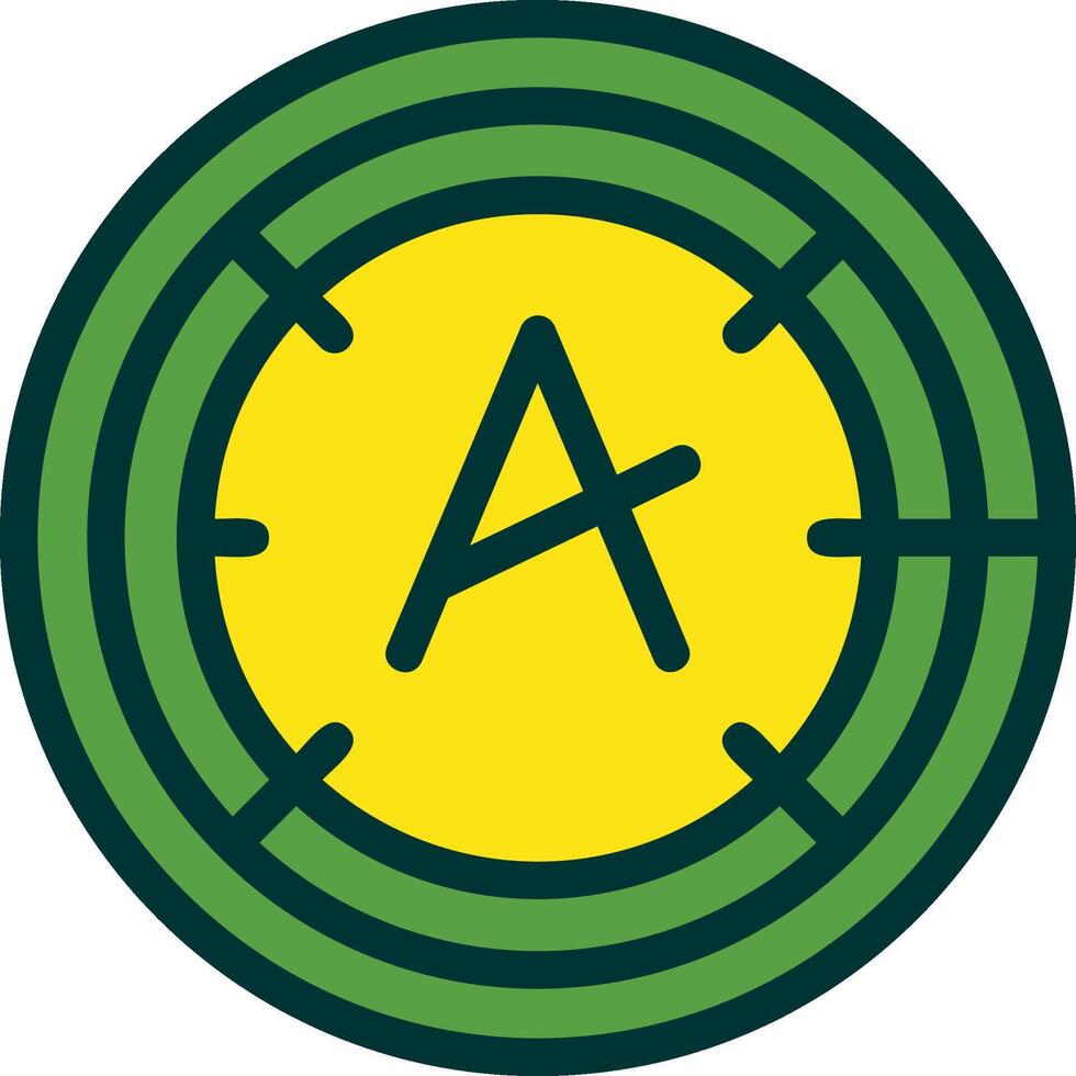 Dyslexia friendly Filled Two Color vector