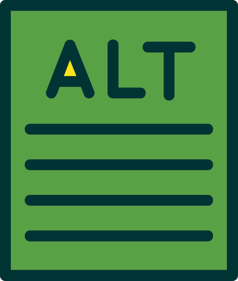 Alt text Filled Two Color vector