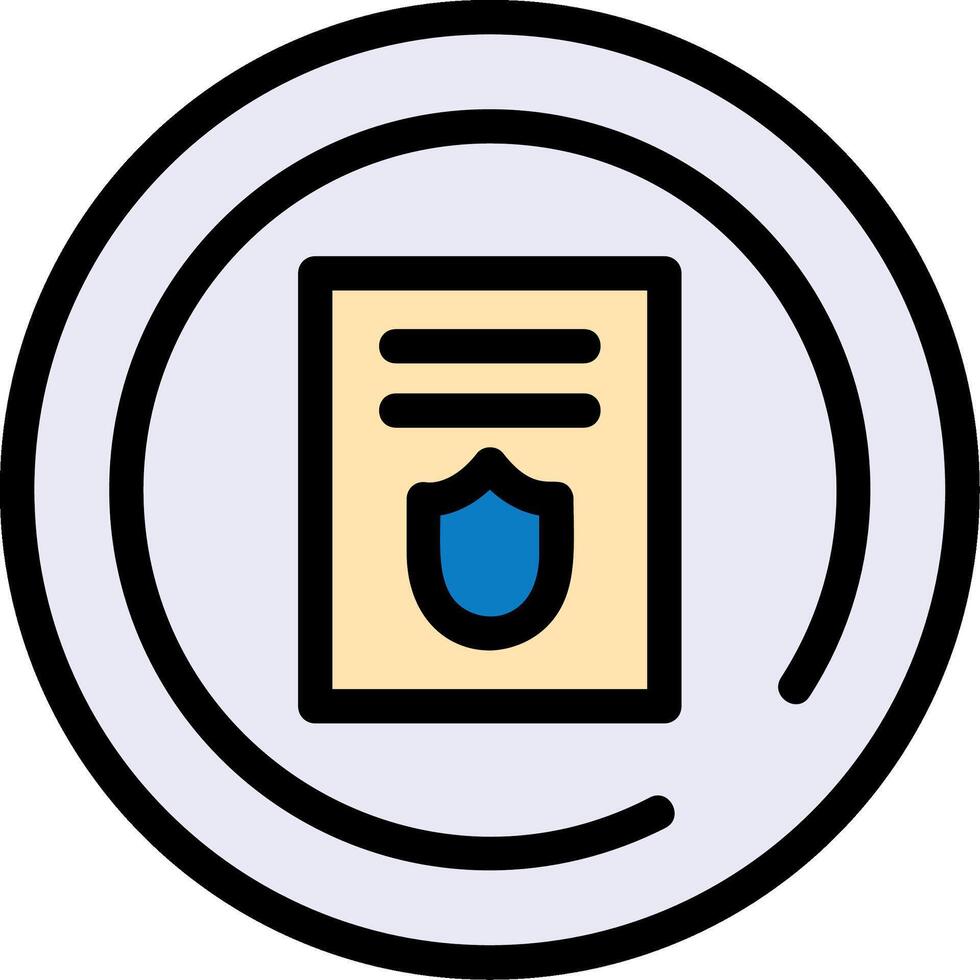 Privacy Policy Filled Curve vector