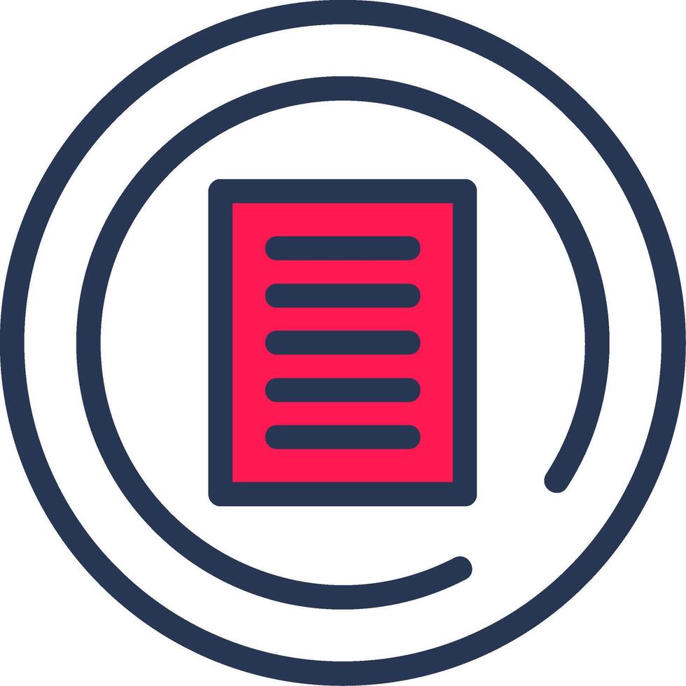 Terms of Service Line Half Filled vector
