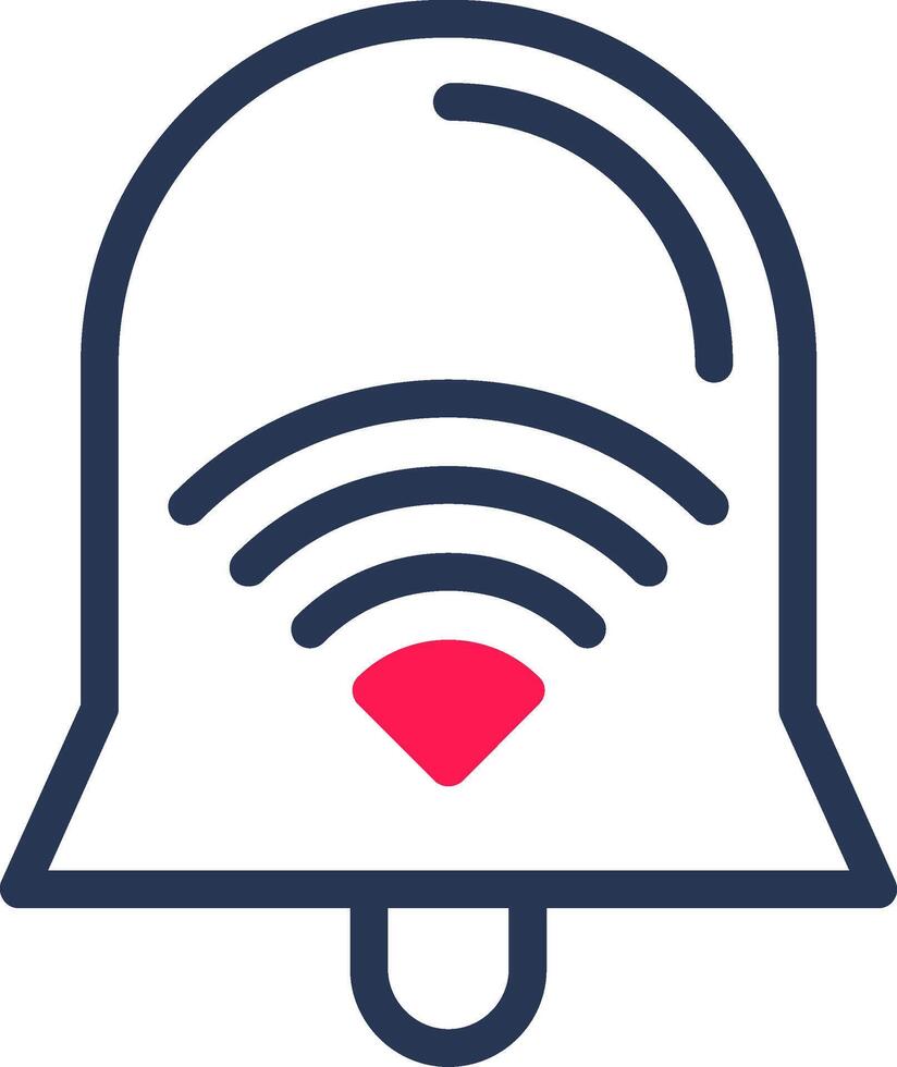 Wi-Fi Signal Line Half Filled vector