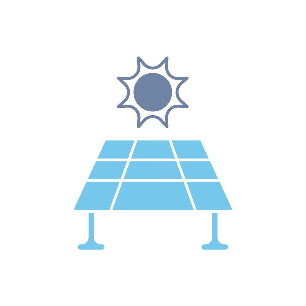 solar panel concept line icon. Simple element illustration. solar panel concept outline symbol design. vector