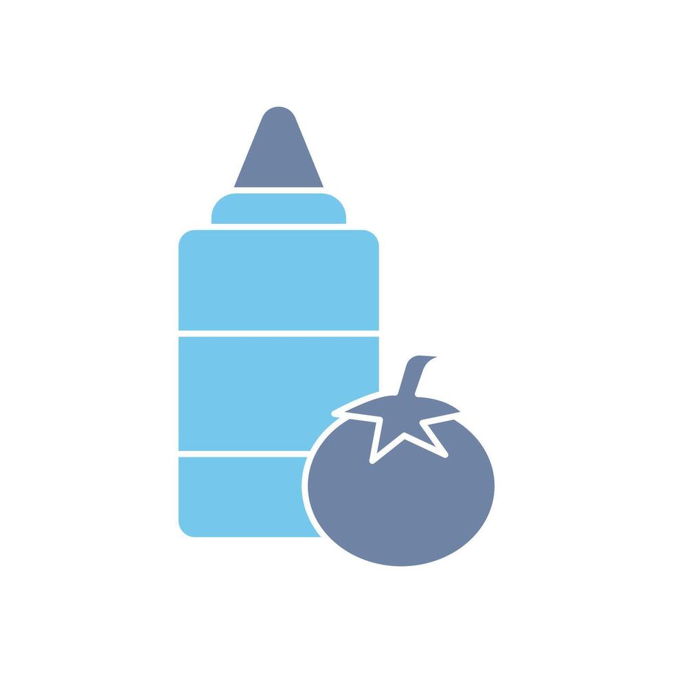 ketchup concept line icon. Simple element illustration. ketchup concept outline symbol design. vector