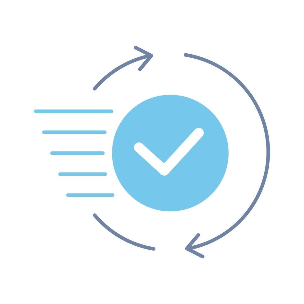 done concept line icon. Simple element illustration. done concept outline symbol design. vector