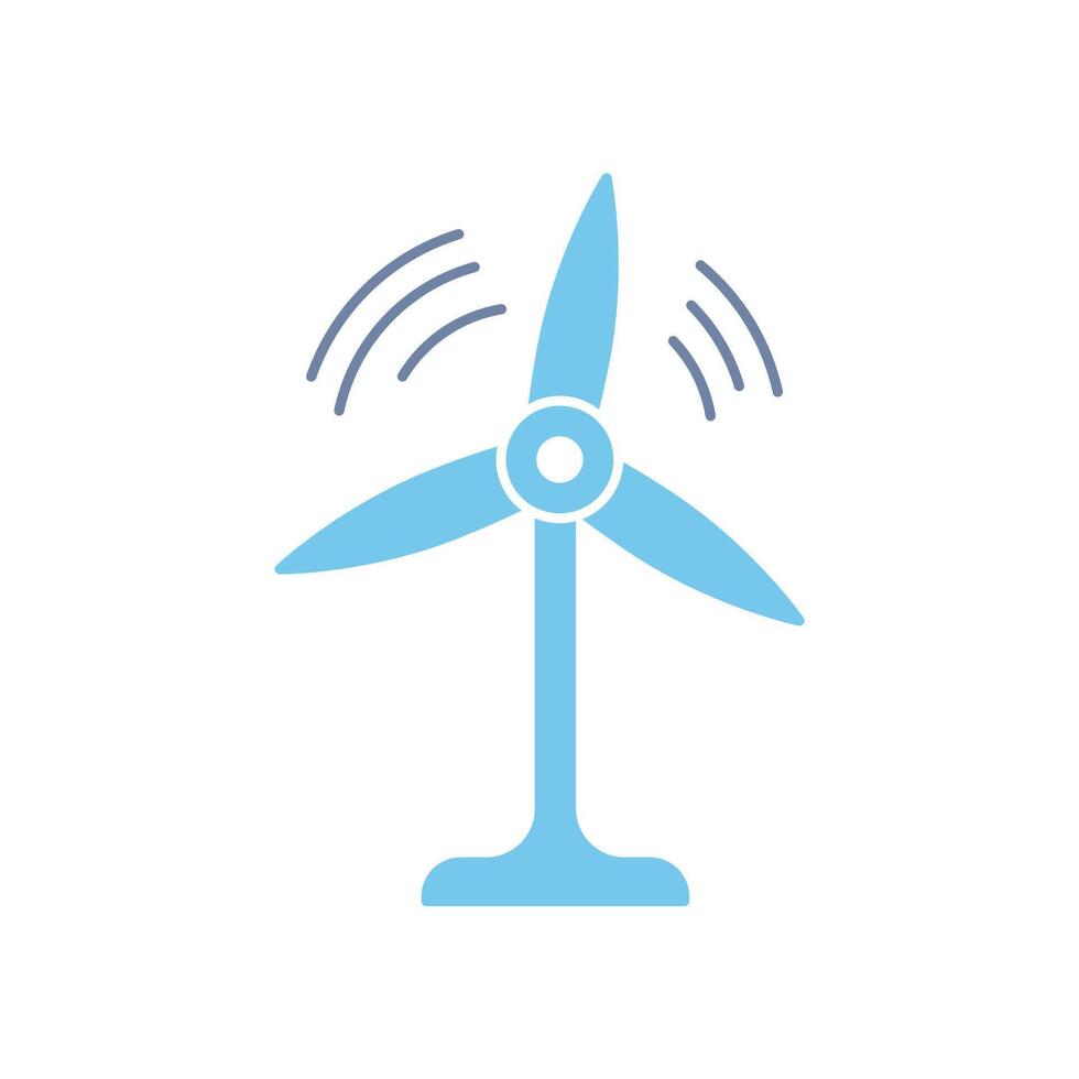 wind power concept line icon. Simple element illustration. wind power concept outline symbol design. vector