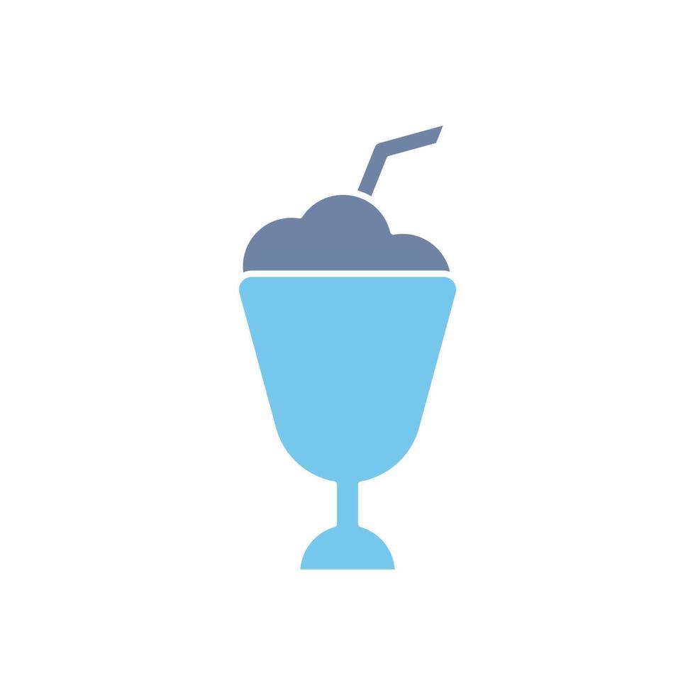 milkshake concept line icon. Simple element illustration. milkshake concept outline symbol design. vector