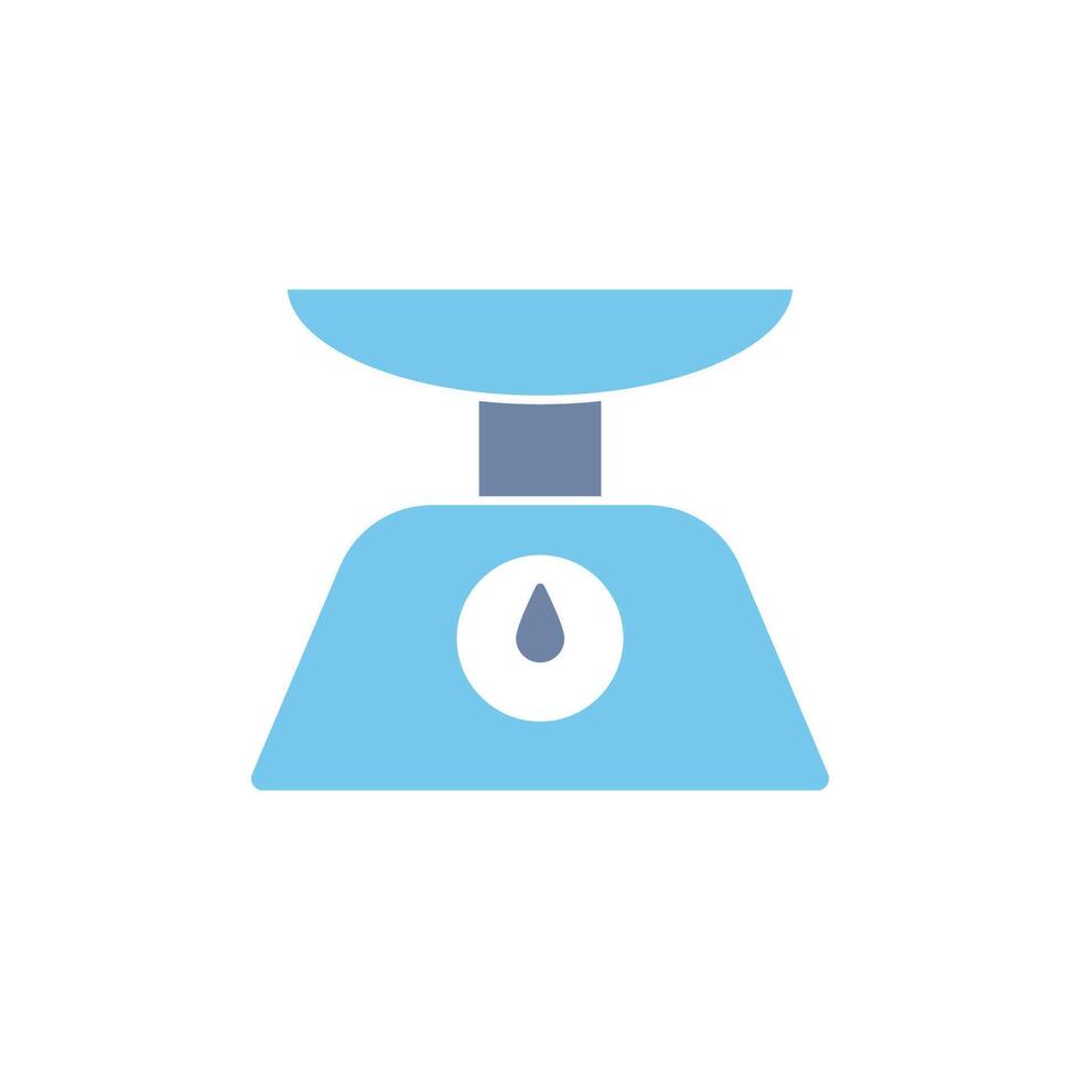 food scale concept line icon. Simple element illustration. food scale concept outline symbol design. vector