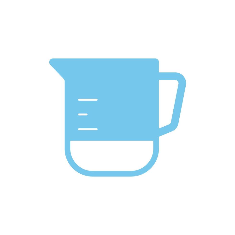 measuring cup concept line icon. Simple element illustration. measuring cup concept outline symbol design. vector