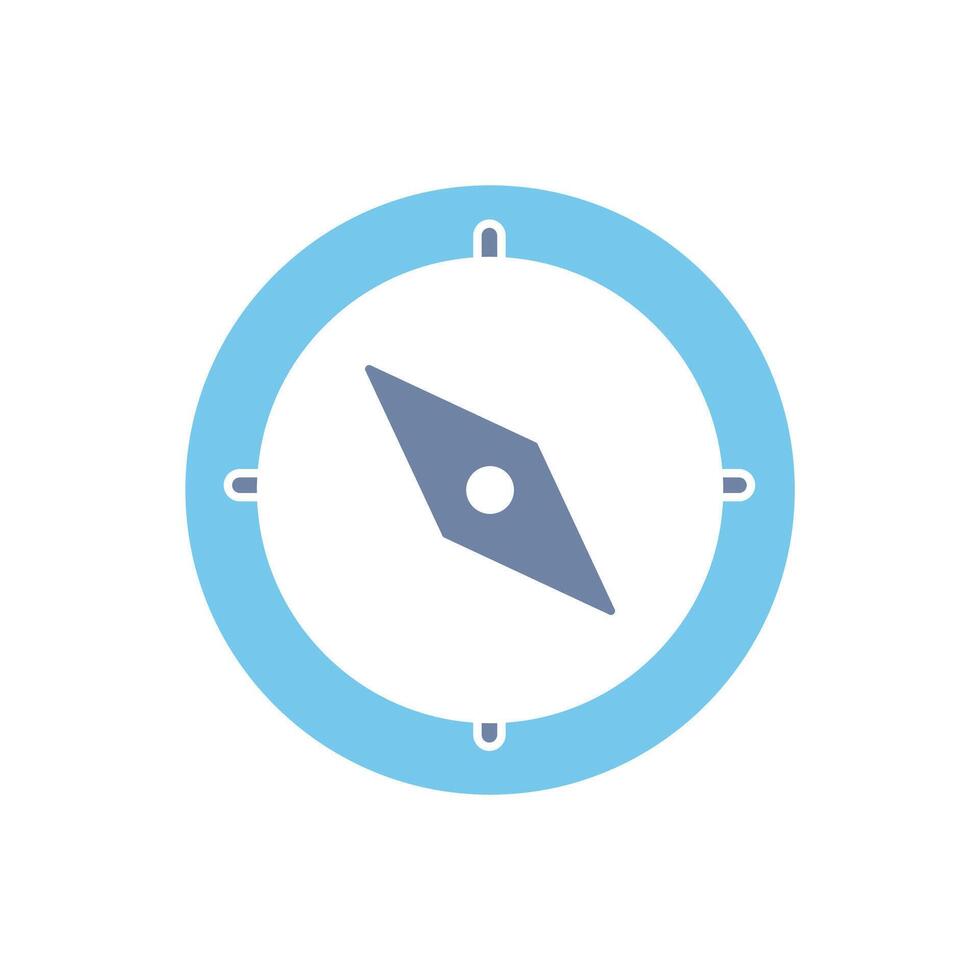 compass concept line icon. Simple element illustration. compass concept outline symbol design. vector
