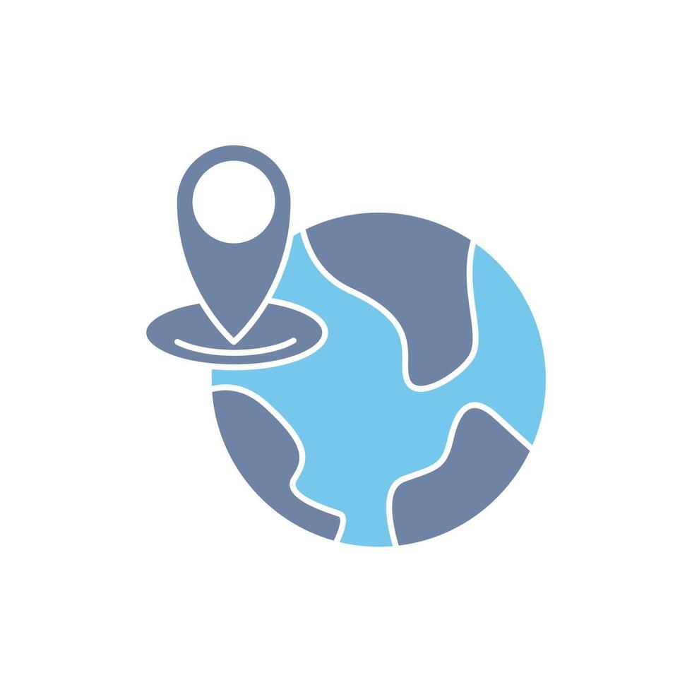 world map concept line icon. Simple element illustration. world map concept outline symbol design. vector