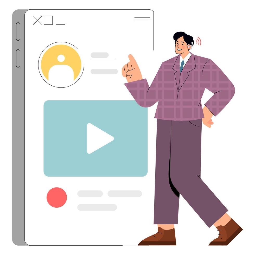 Diversity Businessman. Flat Illustration vector