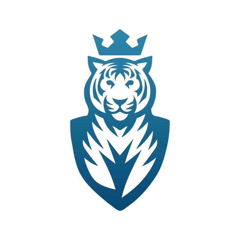 Tiger Shield Logo, Perfect for Security and Tech Brands vector
